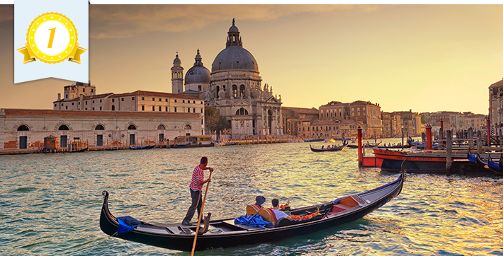 Gondola ride on the Grand Canal