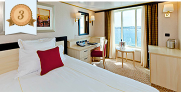 Cunard single stateroom