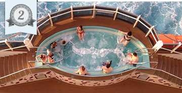 Hot tub on Carnival ship