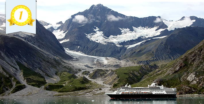 ms Veendam in Glacier Bay